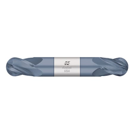 Kodiak Cutting Tools 1/8 Carbide Endmill 4 Flute Double End Ball Nose Stub ALTIN Coated 5435793